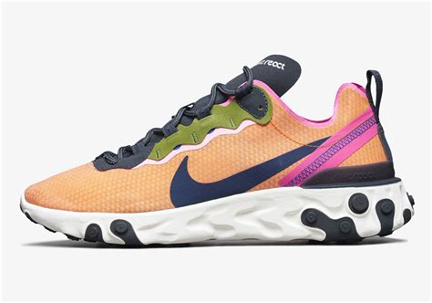 nike react element 55 weiß orange|Nike react element 55 college.